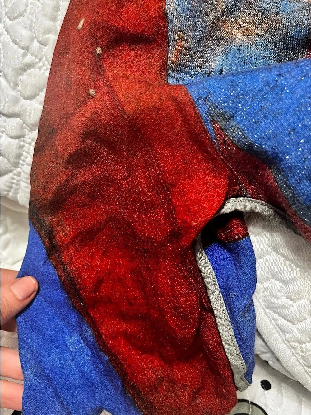 Vivienne Westwood Anglomania Geometric Mini Dress Red & Blue Size 40 vintage 90s - Picture 15 of 16